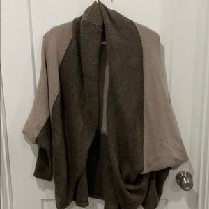 Tan and brown cardigan